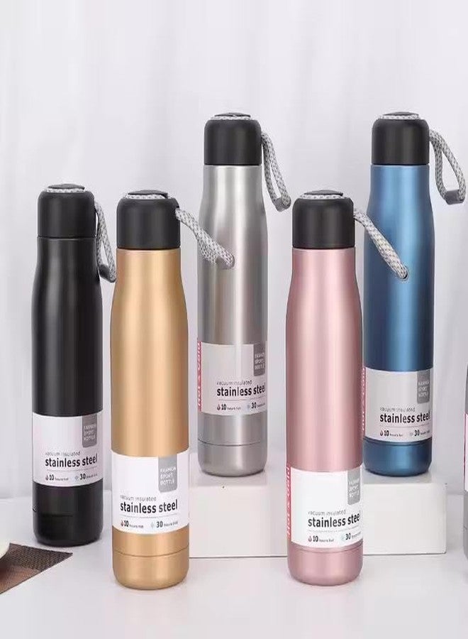 RFV1 Vacuum Insulated Water Bottle (Pack of 5) Double Wall Leak Proof Sports Water Bottle, BPA Free Water Bottle, Insulation for Long-Lasting Refreshment, 700 ML (Random Colour) - Image 2
